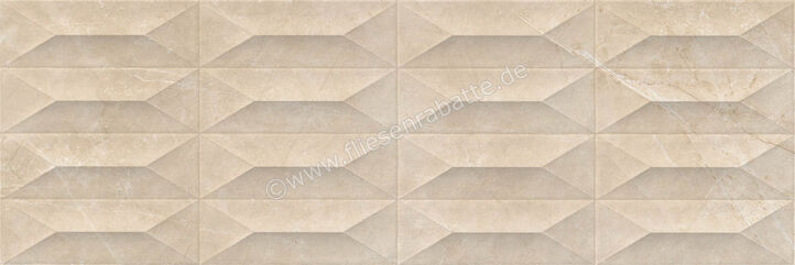 Ragno Imperiale Avorio 30x90 cm Wandfliese Gemma 3D Glänzend Strukturiert Glossy R759 | 483974
