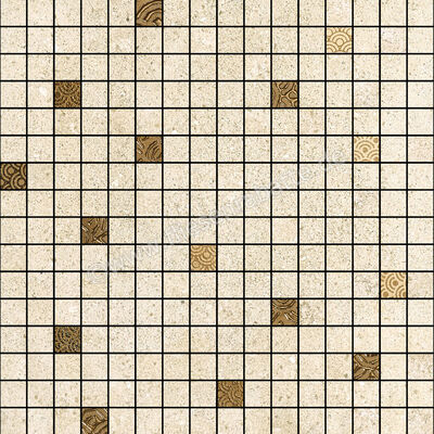 Love Tiles Nest Beige 35x35 cm Mosaik Shelter Matt Eben Naturale B663.0085.002 | 48488