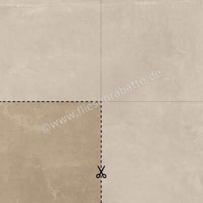 Imola Ceramica Azuma Up OUTDOOR Hazelnut NO 45x45x2 cm Terrassenplatte Schnittmuster Matt Eben Naturale A.UP 90NO AS RM SM | 486887