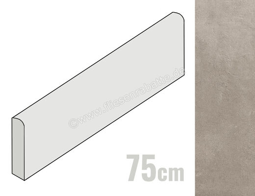  Ragno Boom Calce 7x75 cm Sockel Matt Eben Naturale R53Q | 486983