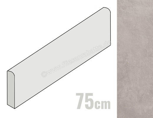  Ragno Boom Acciaio 7x75 cm Sockel Matt Eben Naturale R53R | 486986