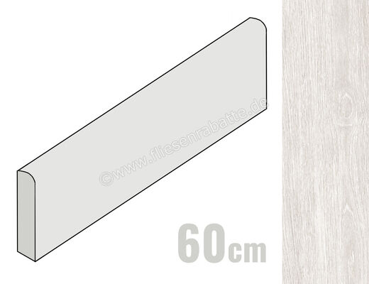  Ceramiche Caesar Meet Scandi White 6.2x60 cm Sockel Matt Strukturiert Naturale AFPN CAE | 487019
