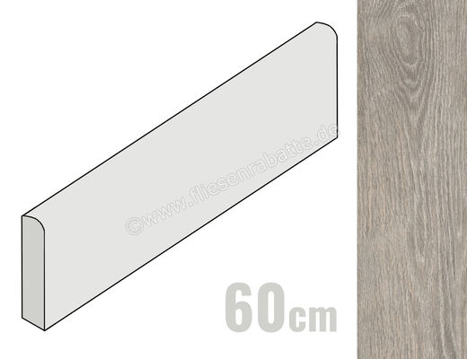 Ceramiche Caesar Meet Allure Hazel 6.2x60 cm Sockel Matt Strukturiert Naturale AFPP CAE | 487025