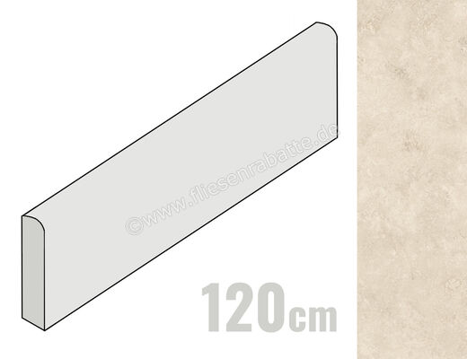 Monocibec Mythology Simbios Ivory 7.1x120 cm Sockel Matt Eben Naturale 141836 | 489794