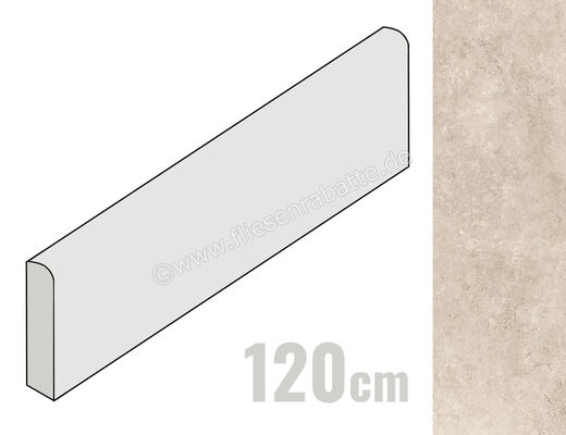  Monocibec Mythology Simbios Taupe 7.1x120 cm Sockel Matt Eben Naturale 141838 | 489800