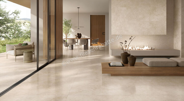 Monocibec Mythology Simbios Taupe 80x80 cm Bodenfliese / Wandfliese Glänzend Eben Molata 141226 | 490082