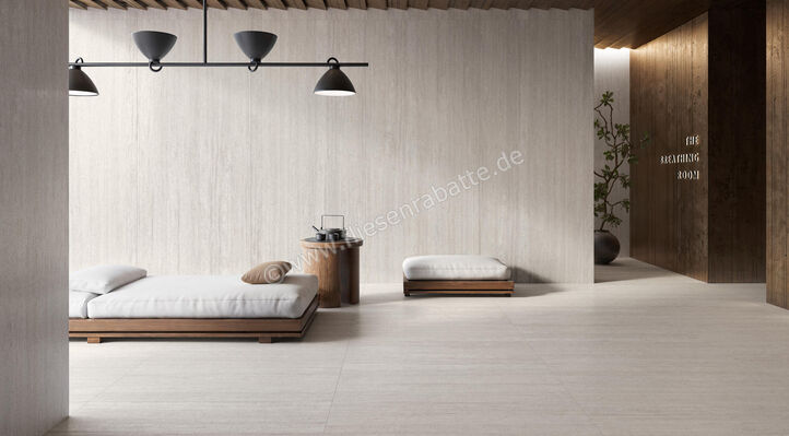 Monocibec Mythology Saturna White 60x120 cm Bodenfliese / Wandfliese Matt Eben Naturale 141124 | 490091
