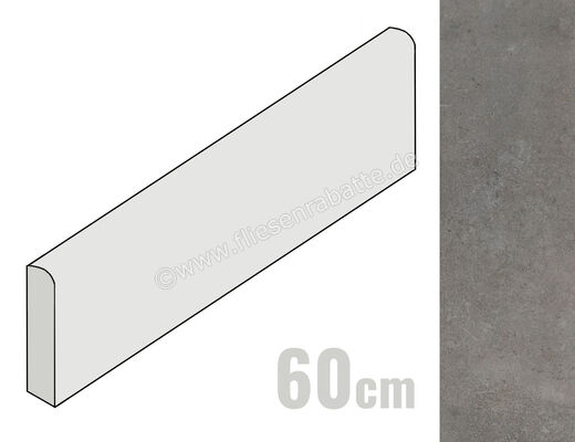  Ceramiche Caesar Wide Steel 7.2x60 cm Sockel Matt Eben Naturale ACNW CAE | 490784