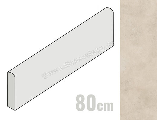  Ceramiche Caesar I.Mat Area 7.2x80 cm Sockel Matt Strukturiert Naturale AF90 CAE | 491606