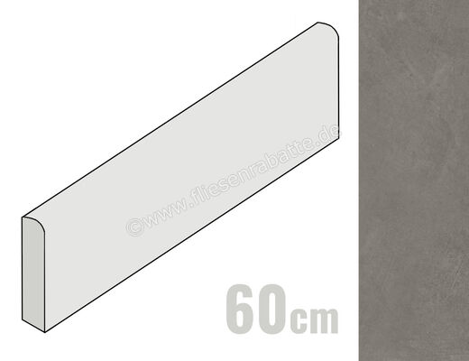 Ragno Re_Solution Greige 7x60 cm Sockel Matt Eben Naturale R6UD | 495107