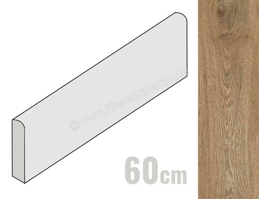 Ragno Ossimori Beige 6x60 cm Sockel Extra Matt Matt Eben Naturale R9WF | 495140