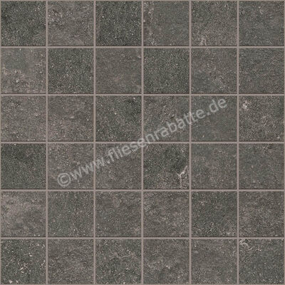 Ragno Realstone_Lunar Deep Grey 30x30 cm Mosaik 5x5 Matt Eben Naturale R7NK | 495275