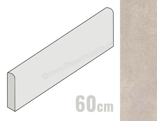  Ragno Realstone_Lunar White 7x60 cm Sockel Matt Eben Naturale R7NN | 496169