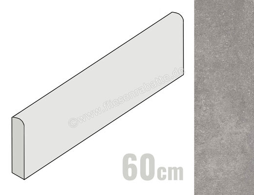 Ragno Realstone_Lunar Silver 7x60 cm Sockel Matt Eben Naturale R7NR | 496175