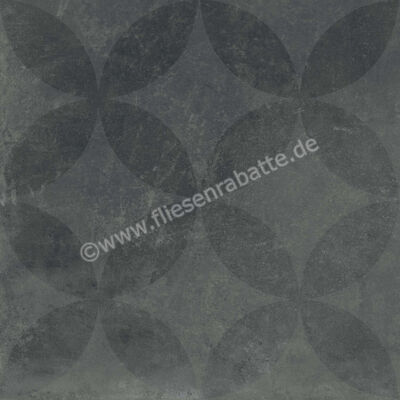Agrob Buchtal Factory Asphalt 60x60 cm Bodenfliese / Wandfliese Matt Strukturiert Hytect 435924H | 497621