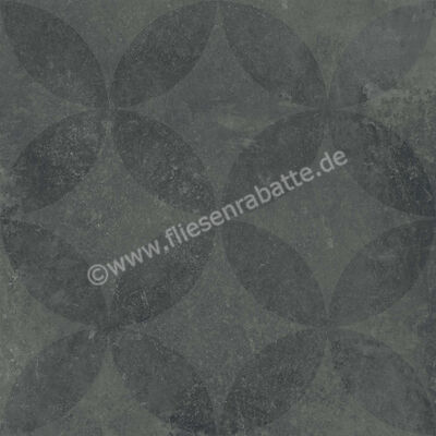 Agrob Buchtal Factory Asphalt 60x60 cm Bodenfliese / Wandfliese Matt Strukturiert Hytect 435924H | 497627