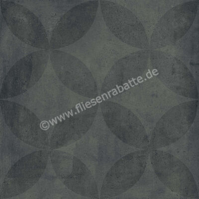 Agrob Buchtal Factory Asphalt 60x60 cm Bodenfliese / Wandfliese Matt Strukturiert Hytect 435924H | 497630