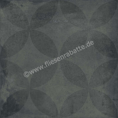 Agrob Buchtal Factory Asphalt 60x60 cm Bodenfliese / Wandfliese Matt Strukturiert Hytect 435924H | 497633