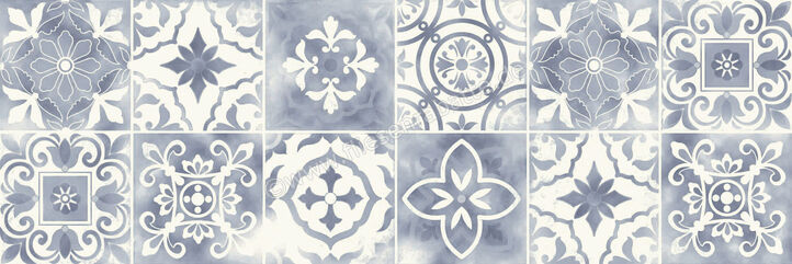 Love Tiles Splash Blue 20x60 cm Dekor Patchwork Matt Strukturiert B677.0022.008 | 50234