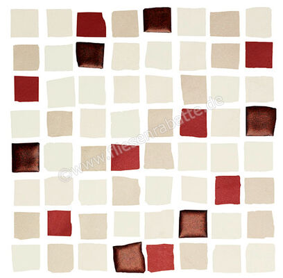 Love Tiles Splash Red 20x20 cm Mosaik Responsive Matt Eben 663.0108.0241 | 50246