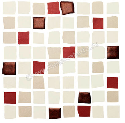 Love Tiles Splash Red 20x20 cm Mosaik Reactive Matt Eben B663.0107.024 | 50258