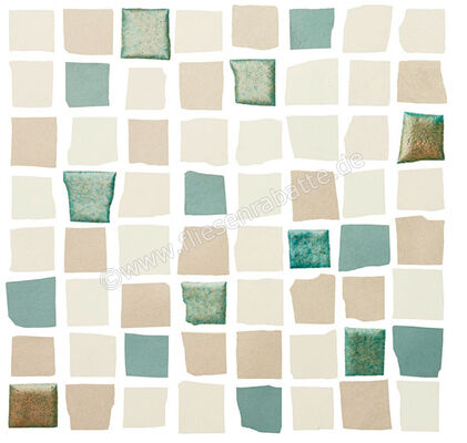 Love Tiles Splash Green 20x20 cm Mosaik Reactive Matt Eben B663.0107.007 | 50261