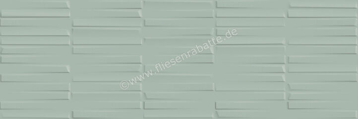 Love Tiles Splash Green 20x60 cm Dekor Freefall Matt Strukturiert B677.0021.007 | 50288