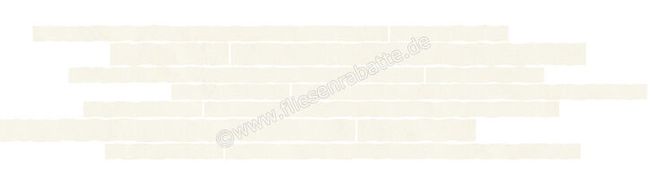 Love Tiles Splash White 10x35 cm Dekor Bricks Matt Strukturiert B663.0106.001 | 50300