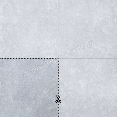 Del Conca Concrete2 Grey 60x60x2 cm Terrassenplatte Schnittmuster Matt Strukturiert Naturale SROD34R SM | 503158