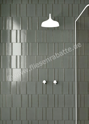  Marazzi Terramater Lichene 18.6x37.5 cm Wandfliese Struttura 3D Ritmo Glänzend Strukturiert Lux MPM9 | 503284
