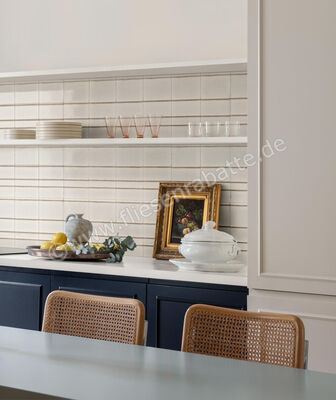  Marazzi Terramater Vaniglia 18.6x37.5 cm Wandfliese Struttura 3D Ritmo Glänzend Strukturiert Lux MPM8 | 503347