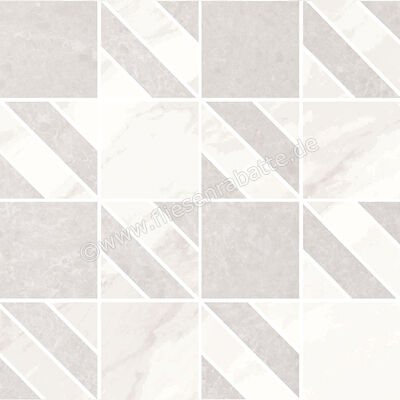 Love Tiles Marble White 45x45 cm Mosaik Sparkle Glänzend Eben Shine B663.0105.001 | 50402