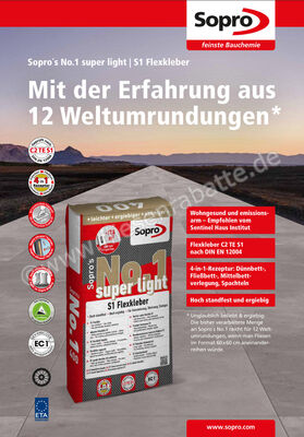  Sopro Bauchemie No.1 Flexkleber S1-Norm 25 kg Sack 7740025 (400-21) | 504589