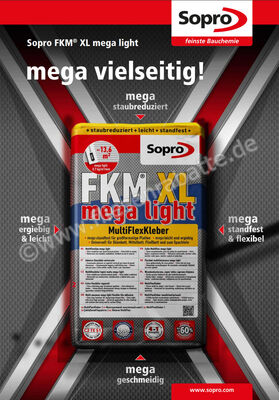  Sopro Bauchemie FKM XL Flexkleber Extra Light 15 Kg Sack 7744415 (444-15) | 504592