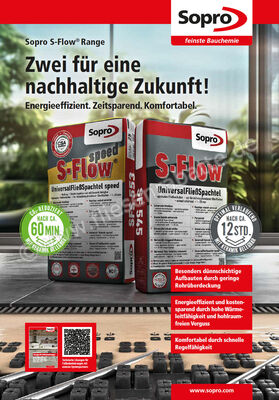  Sopro Bauchemie S-Flow Universal Fließspachtel Innen 1-15 mm 25 kg Sack 7754525 (545-21) | 504598