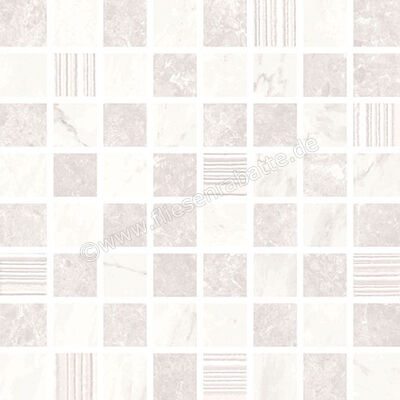 Love Tiles Marble Gleam White Shine 17x17 cm Mosaik Glänzend Eben Naturale B663.0102.001 | 50483