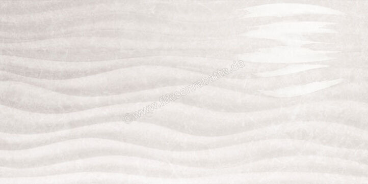 Love Tiles Marble Light Grey 35x70 cm Dekor Curl Glänzend Strukturiert Naturale B629.0140.047 | 50573