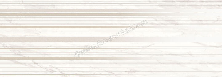 Love Tiles Marble White 35x100 cm Dekor Layers Matt Eben Naturale B664.0137.001 | 50636