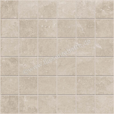  Ragno Realstone_Pietrantica Beige 30x30 cm Mosaik 5x5 Matt Eben Naturale R7MZ | 507565