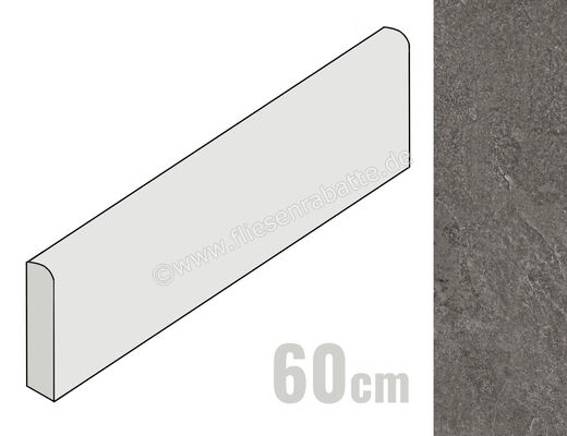 Ragno Realstone_Slate Musk 7x60 cm Sockel Matt Strukturiert Naturale R6FW | 508468