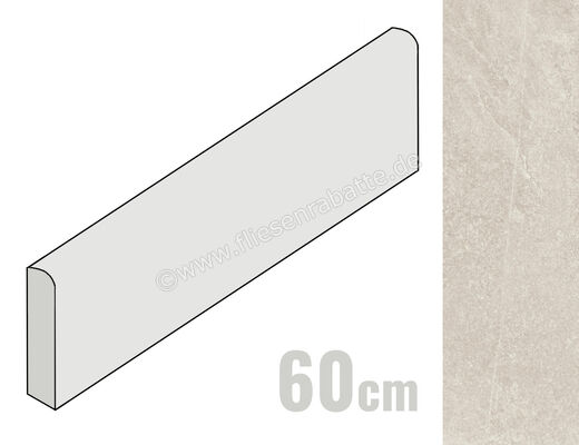  Ragno Realstone_Slate Shell 7x60 cm Sockel Matt Strukturiert Naturale R6FR | 508474