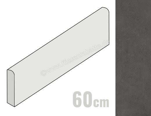  Ragno Replace Antracite 7x60 cm Sockel Matt Eben Naturale R5NA | 508531