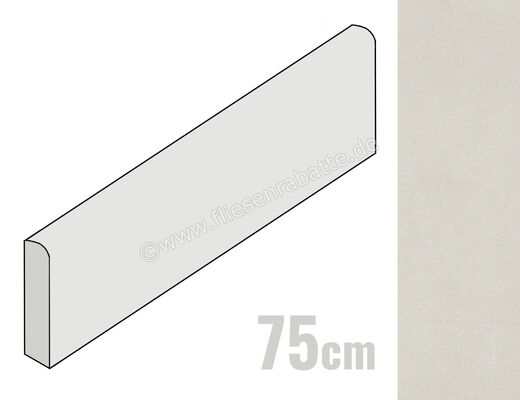  Ragno Replace Bianco 7x75 cm Sockel Matt Eben Naturale R9FA | 508552