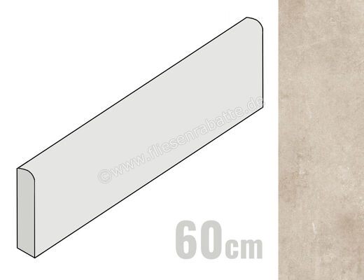  Ragno Realstone_Pietrantica Beige 7x60 cm Sockel Matt Eben Naturale R7ND | 508591