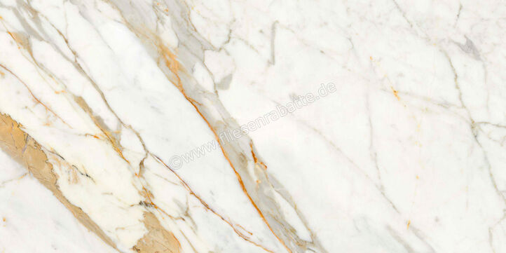  Ragno Incanto Calacatta Michelangelo 60x120 cm Bodenfliese / Wandfliese Glänzend Eben Glossy R8RW | 514525