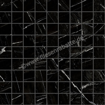  Ragno Incanto Sky Black 30x30 cm Mosaik 3x3 Matt Eben Naturale R96R | 514963
