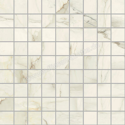  Ragno Incanto Cremo Delicato 30x30 cm Mosaik 3x3 Glänzend Eben Glossy R95T | 515029