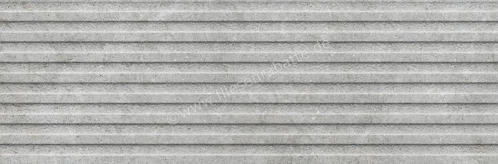  Ragno Richmond Silver 33x100 cm Wandfliese Struttura 3D Temple Matt Strukturiert Naturale RADC | 515479