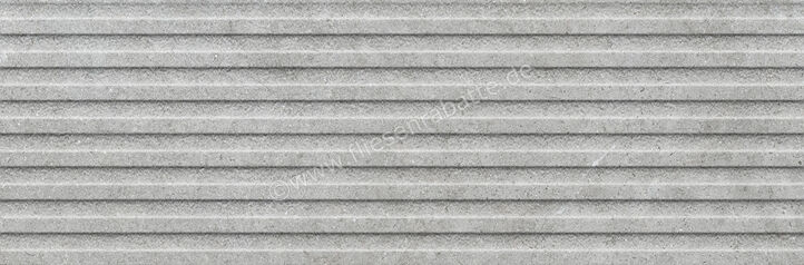  Ragno Richmond Silver 33x100 cm Wandfliese Struttura 3D Temple Matt Strukturiert Naturale RADC | 515482