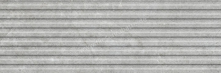  Ragno Richmond Silver 33x100 cm Wandfliese Struttura 3D Temple Matt Strukturiert Naturale RADC | 515485